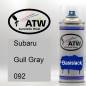 Preview: Subaru, Gull Gray, 092: 400ml Sprühdose, von ATW Autoteile West.